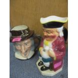 A Royal Doulton 'Izaak Walton' character jug and another