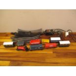 Hornby and other 00 gauge railway items to include two locomotives, rolling stock and track