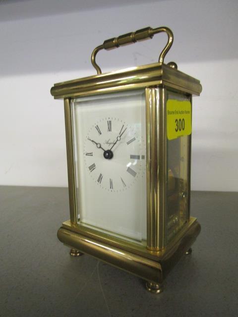 An Angelus key-wound five-window brass carriage clock - Image 4 of 4