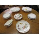 Royal Doulton Etude pattern tureens, bowls, side plates and sauceboat, along with a Royal