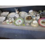 A mixed selection of 18th century, early 19th century and later English and European ceramics to