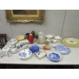 Mixed ceramics and other items to include a Wedgwood & Co floral pattern tea set, Poole Delphis