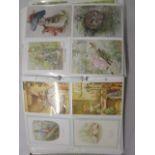 Two albums of mixed postcards to include Beatrix Potter, The Flintstones, topographical and