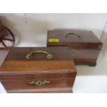 Two 19th century wooden boxes