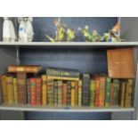 A selection of mainly 19th century hardback and leather bound books to include Oliver Wendell Holmes