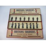 Britains 312 Grenadier Guards (with over coats), 2017 Royal Marines (present arms), original boxes