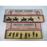 Britains No 1730 - The Royal Artillery Gun Detachment with Officer, original box, along with