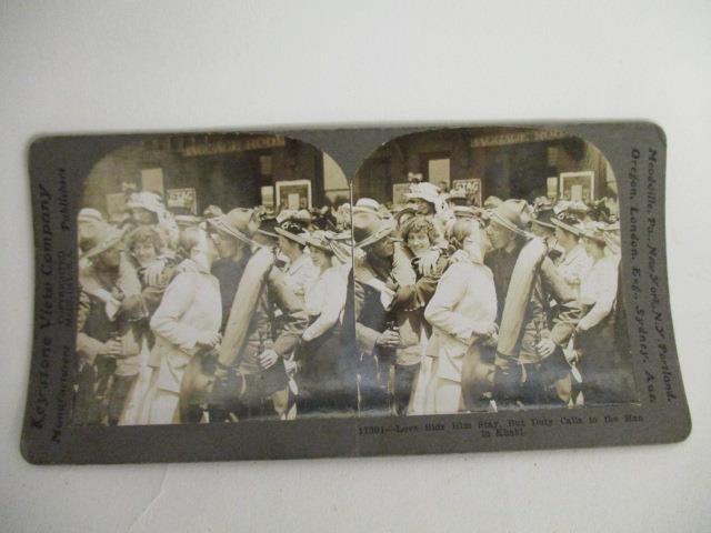 Military interest: a good collection of British and American stereoscopic cords, comprising twenty - Image 2 of 5