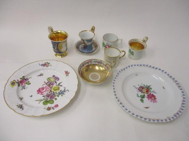 19th and 20th century continental teaware to include Meissen, Sevres, KPM and others comprising of