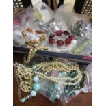 Costume jewellery to include necklaces, bracelets, pendants and other items