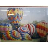 Judy Crane - Air Balloons, a signed, limited edition print 610/95-, 20" x 26 3/4", mounted in a