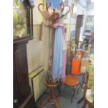 An early 20th century bentwood hat stand