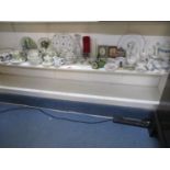 Susie Cooper Glen Mist tableware, a Coalport Revelry part coffee set, mixed dressing table items,