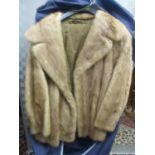 A blonde mink fur jacket