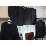 Five Marks & Spencer's gents suits size 42" chest, Long trousers, together with a ladies Jaeger