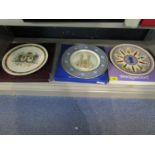 Three commemorative collectors wall plates to include a 1986 limited edition of 2500 Royal Doulton