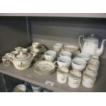 Mixed china to include a Beatrix Potter Gimwades child's teaset and two part coffee sets