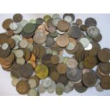 Various coins from the late 19th century and later mainly from Britain and American