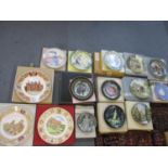 Four Russian collectors wall plates and others to include a limited edition Richmond Theatre plate