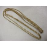 A 9ct gold guard chain necklace