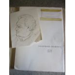 Siegfried Charoyd Austrian 1896 1967 - a signed portrait, together with a catalogue of his works