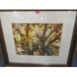 Penny Buglass - Autumn Leaves, a watercolour 19 1/2" x 15 1/2", signed lower right hand corner,