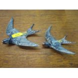 Two Beswick model swallows