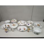 A quantity of Royal Worcester Evesham porcelain table wares and a small Portmerion vase
