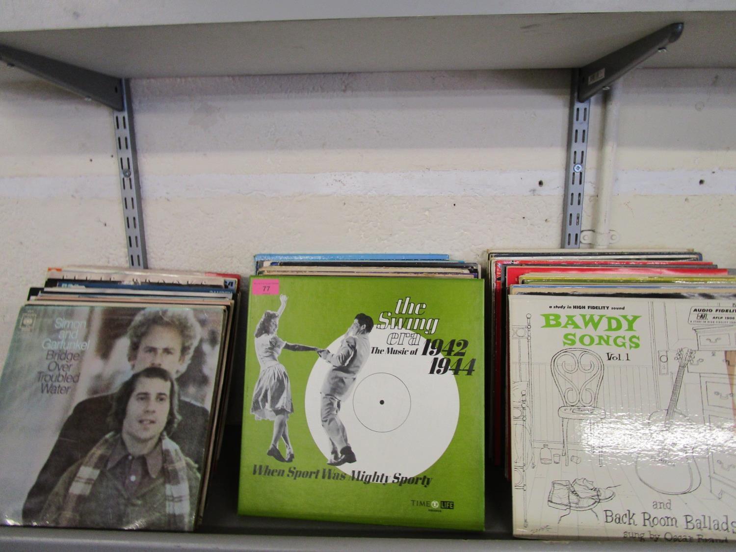 A lot of rock, pop and jazz LPs to include Michael Jackson, Simon and Garfunkel and others