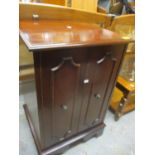 Mixed furniture to include two yew wood corner cabinets and two cabinets