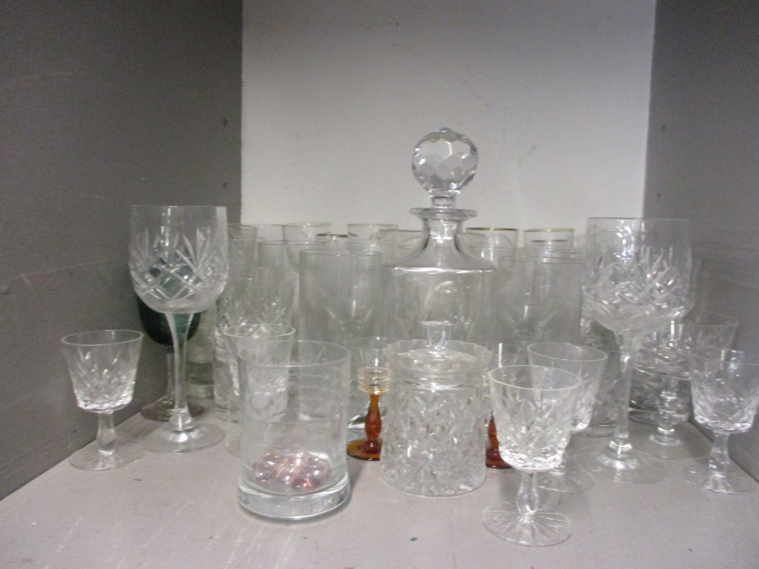 A mixed lot to include glassware, bookends, a barometer, clocks and other items - Image 3 of 3