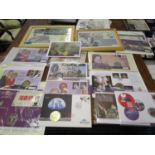 A group of coin covers and coin and stamp covers to include Queen Victoria 100th Anniversary 1901-