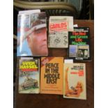 A small collection of mainly political and war, autobiography and fiction books, all signed by the