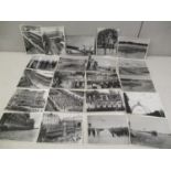A selection of Coronation and military related black and white photographs with RAF School of