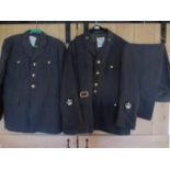 Two RAF No. 1 uniform jackets and one pair of trousers to include an RAF Cadet Warrant Officer