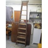 A large vintage ladder