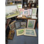 Pictures to include Tanya Tuckey, Ogborne watercolours, Edward Stamp etchings and others