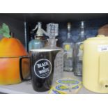 A quantity of retro drinks related items to include soda siphons, ice buckets and bar equipment