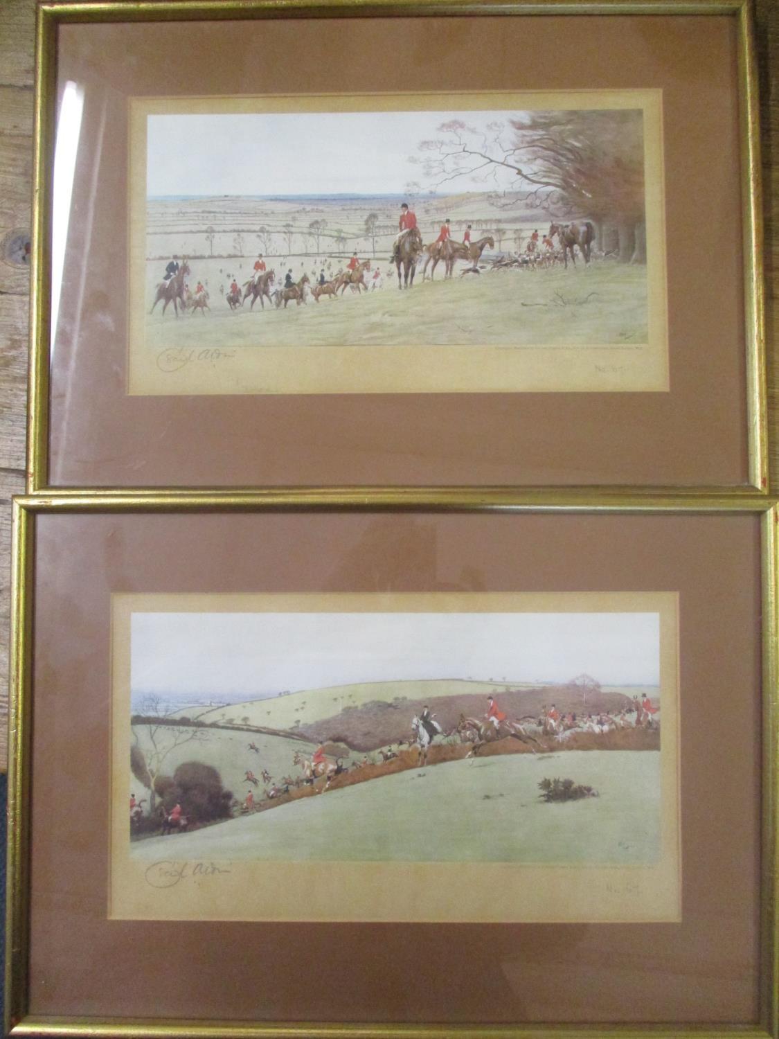 A set of Cecil Aldin signed prints depicting the hunt, published by Richard Wyman (11) - Image 4 of 4