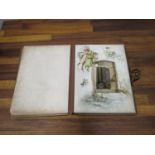 A Victorian tooled, gilt leather bound musical photograph album