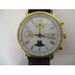 A gents Eberhard & Co Tachymeter 1980s Chronograph Swiss Anniversary Edition wristwatch with