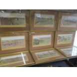 A set of Cecil Aldin signed prints depicting the hunt, published by Richard Wyman (11)