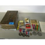 A WWII BWM and Victory medal campaign group in original card box as issued named to J Wilson, with