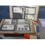 Postage stamps from around the world, from the early 20th century and later, along with first day