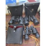 Three cased sets of binoculars to include Regent, Pentax and a Thornton Pickard