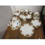 A Royal Albert Old Country Roses tea and dinner service to include a tureen, a teapot, bowls, dinner