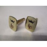 Two 9ct gold cufflinks, 7.9g