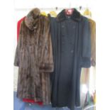 Mixed ladies clothing to include a full length mink fur coat