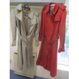 Two ladies Burberry coats