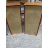 A pair of vintage Wharfdale speakers